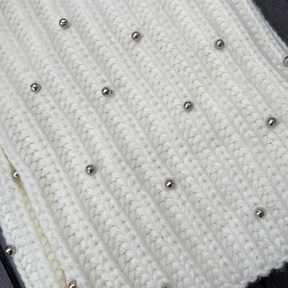 Women’s Ivory Knit Infinity Scarf